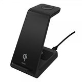 Deltaco langaton laturi 3-in-1 Wireless Charger, musta