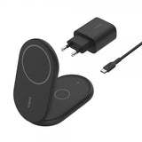Belkin Langaton laturi BoostCharge 2-in-1 Taitettava MagSafe Qi2 15W Musta