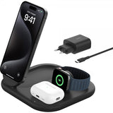 Belkin Langaton Laturi BoostCharge 3-in-1 Taitettava MagSafe Qi2 15W Musta