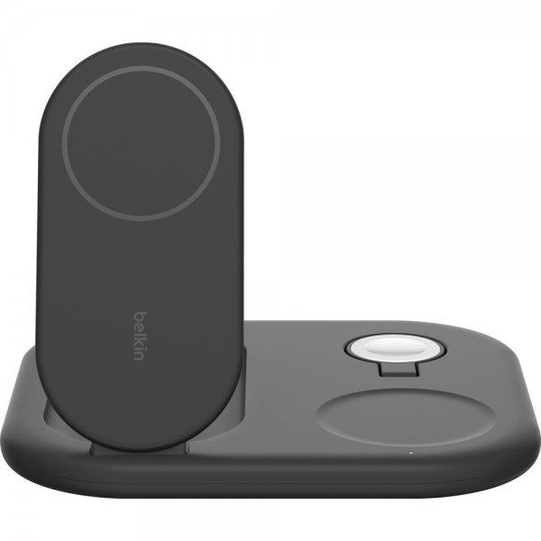 Belkin Langaton Laturi BoostCharge 3-in-1 Taitettava MagSafe Qi2 15W Musta