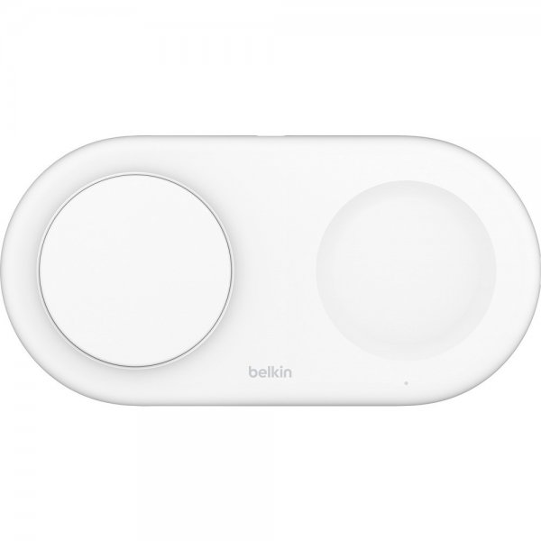 Belkin Langaton Laturi BoostCharge Pro 2-in-1 MagSafe Qi2 15W Valkoinen