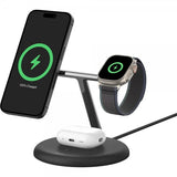 Belkin Langaton Laturi BoostCharge Pro 3-in-1 MagSafe Qi2 15W Musta