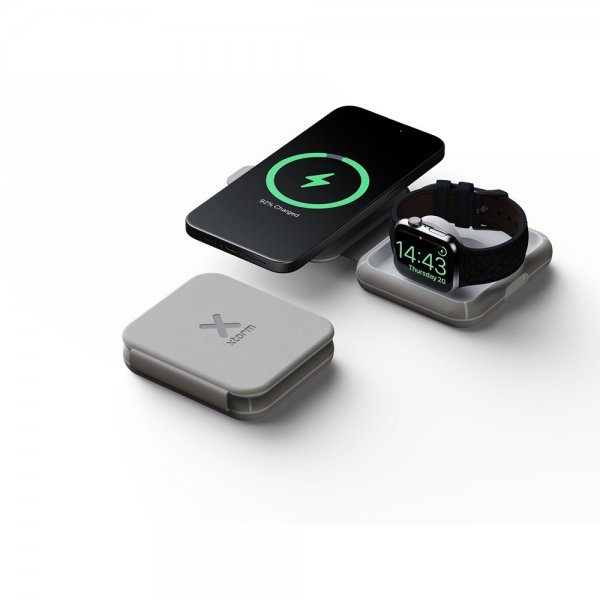 Xtorm Langaton Laturi Kokoontaitettava Langaton Matkalaturi 2-in-1 MagSafe
