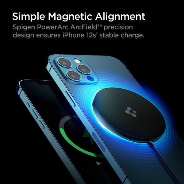 Spigen Langaton Laturi MagSafe ArcField 7.5W Musta