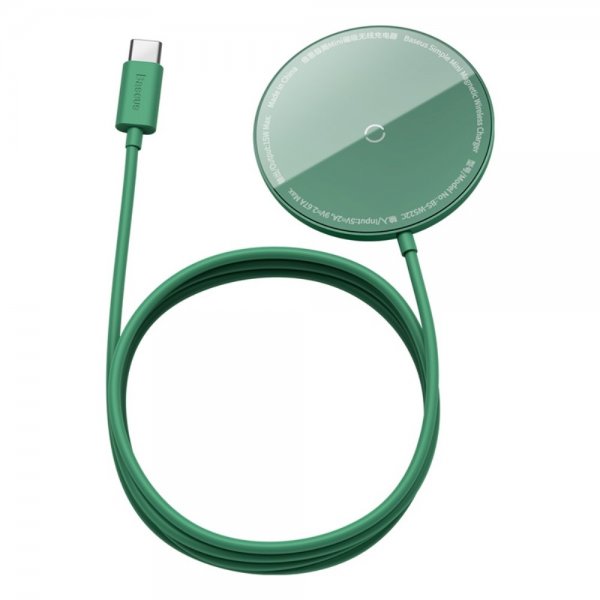 Baseus Langaton Laturi MagSafe Simple Mini 15W Vihreä