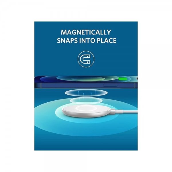 Anker Langaton laturi PowerWave Magnetic Pad 7.5W MagSafe, valkoinen