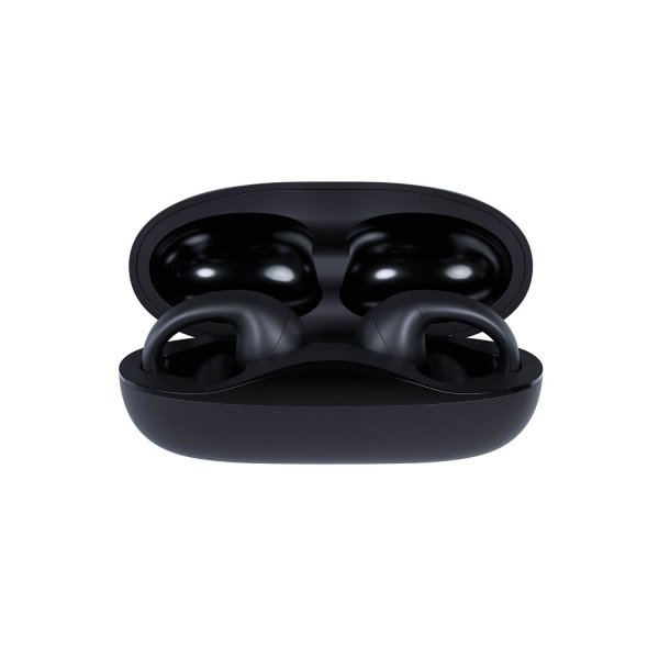 Happy Plugs langattomat avoimet nappikuulokkeet, Clip Open Ear Wireless, musta
