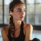 Happy Plugs Langattomat Kuulokkeet Clip Open Ear Wireless Valkoinen