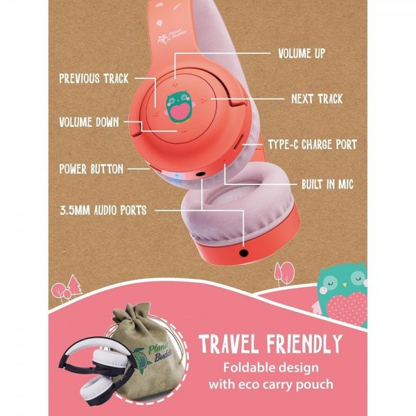 Planet Buddies Langattomat kuulokkeet lapsille Olive the Owl