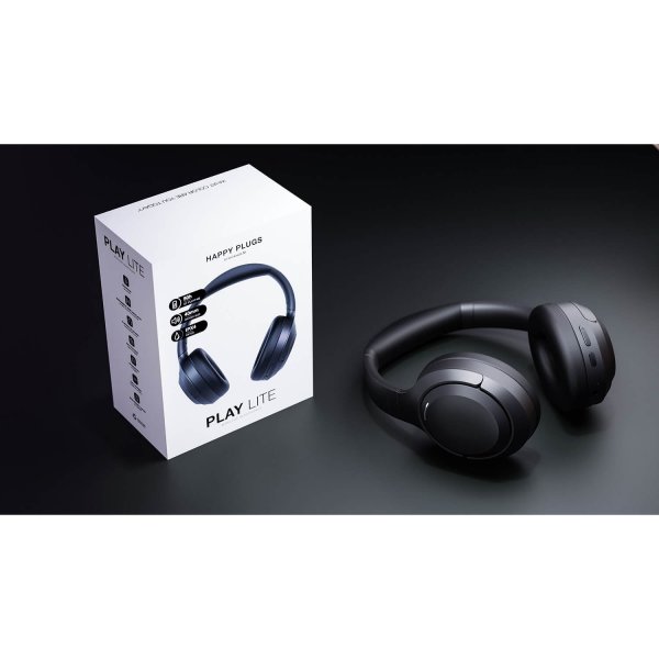 Happy Plugs Langattomat Kuulokkeet Play Lite Over-Ear Musta