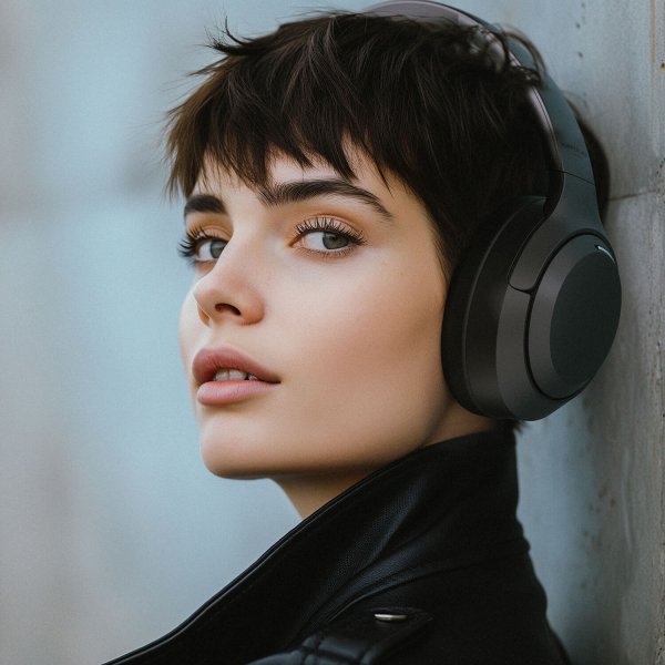 Happy Plugs Langattomat Kuulokkeet Play Lite Over-Ear Musta