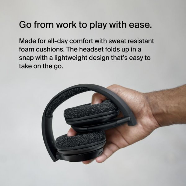 Belkin Langattomat SoundForm Adapt Over-Ear-kuulokkeet, musta