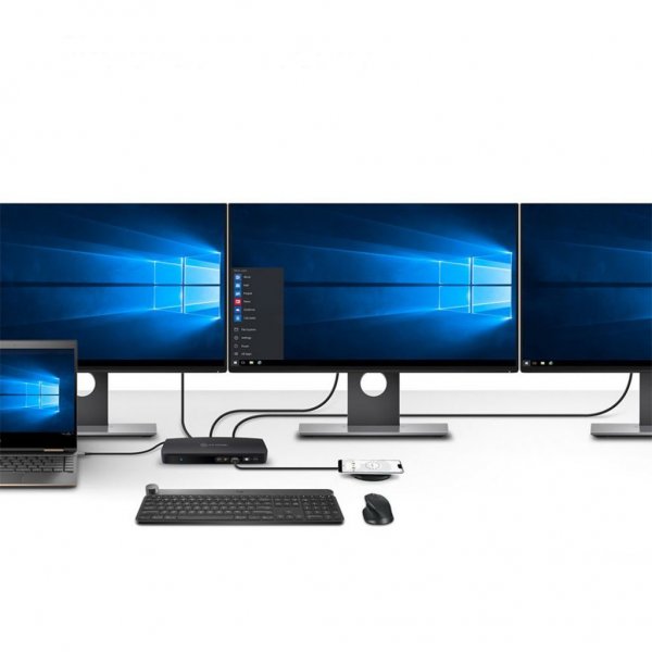 ALOGIC USB-C ja USB 3.0 kolmoisnäyttötelakka 4K & virransyöttö 80W