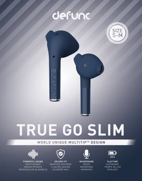 Defunc True Go Slim langattomat kuulokkeet sininen