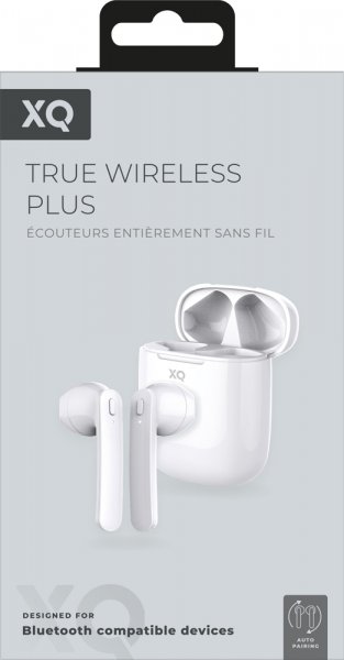 Xqisit True Wireless Plus Langattomat kuulokkeet, valkoinen