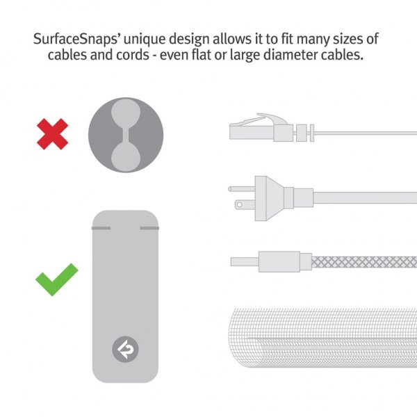Twelve South Kabelipidike CableSnap Stay Dove Grey