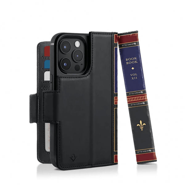 Twelve South iPhone 14 Pro BookBook MagSafe -suojakotelo, musta