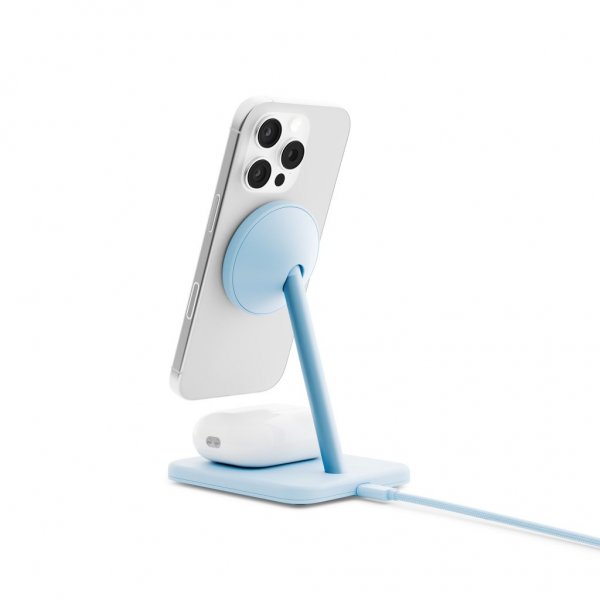 Twelve South HiRise 2 Deluxe 2-in-1 MagSafe-laturi Glacier Blue