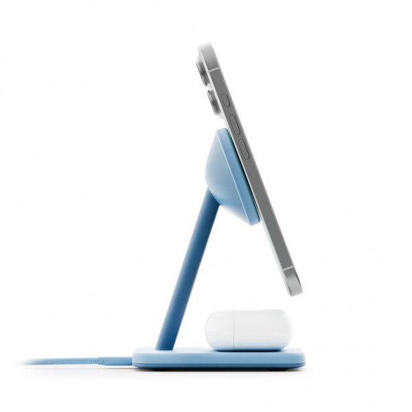 Twelve South HiRise 2 Deluxe 2-in-1 MagSafe-laturi Glacier Blue