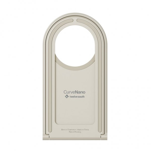 Twelve South Curve Nano MagSafe-mobiiliteline, hiekanvärinen