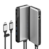 ALOGIC Dual USB-C Super Hub 10-in-1 -keskitin Dual HDMI 4K@60Hz avaruusharmaa