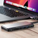 ALOGIC Dual USB-C Super Hub 10-in-1 -keskitin Dual HDMI 4K@60Hz avaruusharmaa