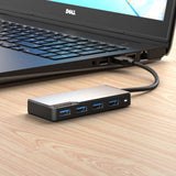 ALOGIC USB-A Fusion SWIFT 4-porttinen keskitin avaruusharmaa