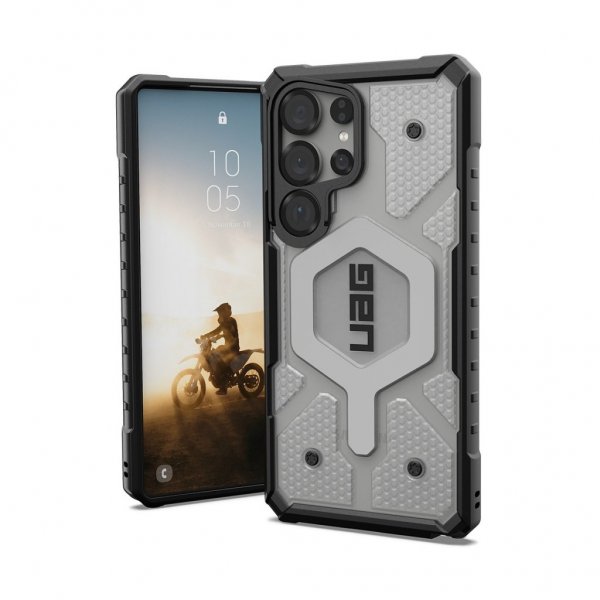 Urban Armor Gear (UAG) Samsung Galaxy S25 Ultra Kuori Pathfinder Clear MagSafe Ice/Silver