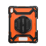 Urban Armor Gear (UAG) iPad 10.9 (10. sukupolvi)/iPad 11 (A16) Plasma Kickstand & Handstrap -suojakotelo, oranssi-musta