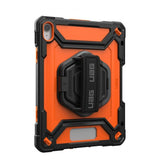 Urban Armor Gear (UAG) iPad 10.9 (10. sukupolvi)/iPad 11 (A16) Plasma Kickstand & Handstrap -suojakotelo, oranssi-musta