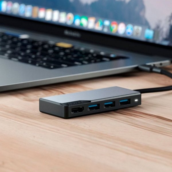 ALOGIC USB-C Fusion CORE 5-in-1 HDMI- ja USB-keskitin, avaruusharmaa
