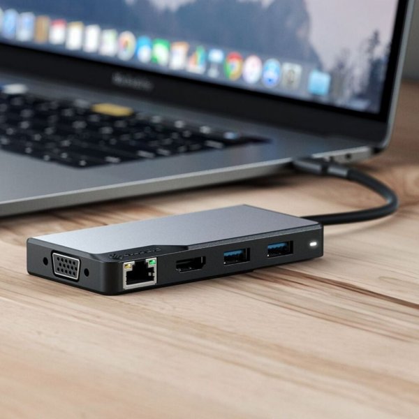ALOGIC USB-C Fusion MAX 6-in-1-keskitin HDMI. USB. Ethernet ja PD Space Gray