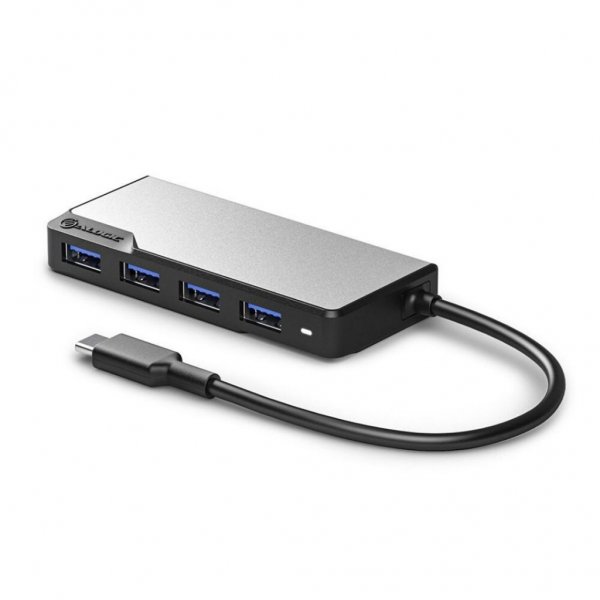 ALOGIC USB-C Fusion SWIFT 4-in-1-keskitin, avaruusharmaa
