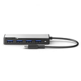 ALOGIC USB-C Fusion SWIFT 4-in-1-keskitin, avaruusharmaa