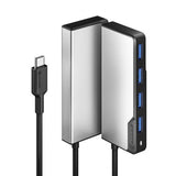 ALOGIC USB-C Fusion SWIFT 4-in-1-keskitin, avaruusharmaa