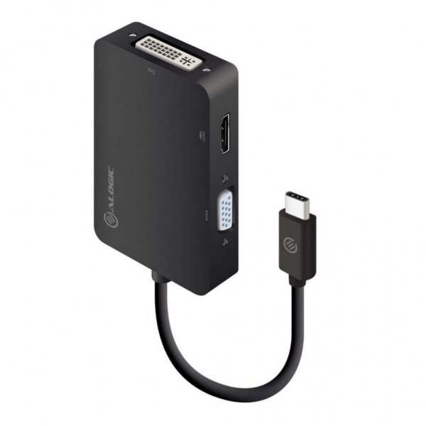 ALOGIC-sovitin 3-in-1 USB-C–HDMI DVI VGA
