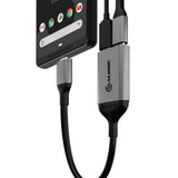 ALOGIC Ultra USB-C–USB-C naarasliitin ja äänilähtö 10 cm