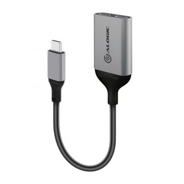 ALOGIC Ultra USB-C–USB-C naarasliitin ja äänilähtö 10 cm