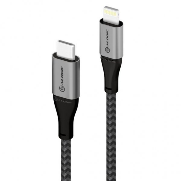 ALOGIC Ultra USB-C–Lightning-kaapeli 1,5 m harmaa
