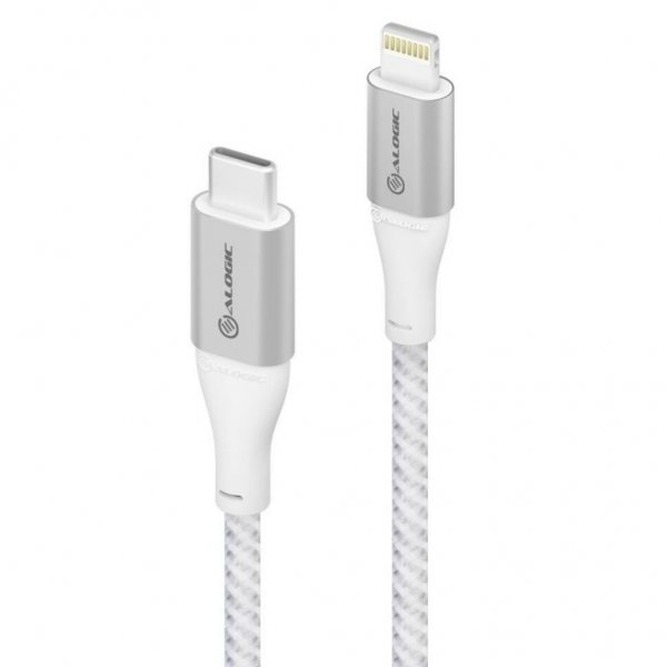 ALOGIC Ultra USB-C–Lightning-kaapeli 1,5 m hopea