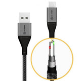 ALOGIC Ultra USB-A–USB-C-kaapeli, 3 A/480 Mbps, 3 metriä, avaruusharmaa