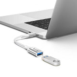 ALOGIC Ultra USB-C–USB-A-adapteri, 15 cm, hopea