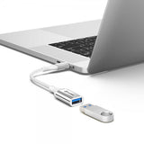 ALOGIC Ultra USB-C–USB-A-adapteri, 15 cm, hopea