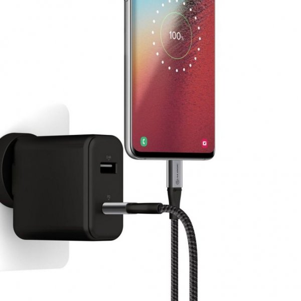 ALOGIC Ultra USB-C–USB-C-kaapeli 5A/480Mbps 30 cm Avaruudenharmaa