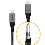 ALOGIC Ultra USB-C–USB-C-kaapeli 5A/480Mbps 30 cm Avaruudenharmaa