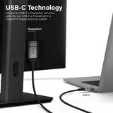 ALOGIC Ultra USB-C uros–DisplayPort naaras -sovitin 4K @60Hz 15cm