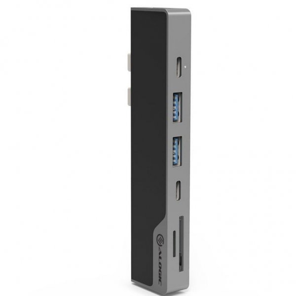 ALOGIC Ultra USB-C-telakointiasema NANO Gen 2 – HDMI. USB. SD-kortti 100 W PD avaruusharmaa
