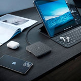 ALOGIC Langaton Laturi Qi-lataus 10W - USB-A–USB-C-kaapelilla Hopea