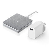 ALOGIC Langaton Laturi Qi-lataus 10W - USB-A–USB-C-kaapelilla Hopea