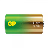 GP Ultra Alkaline C-paristo 14AU/LR14, 2 kpl:n pakkaus